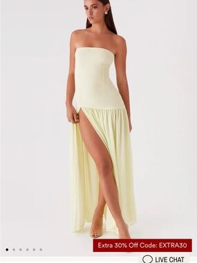 NWT peppermayo Eden dress in yellow - us 6